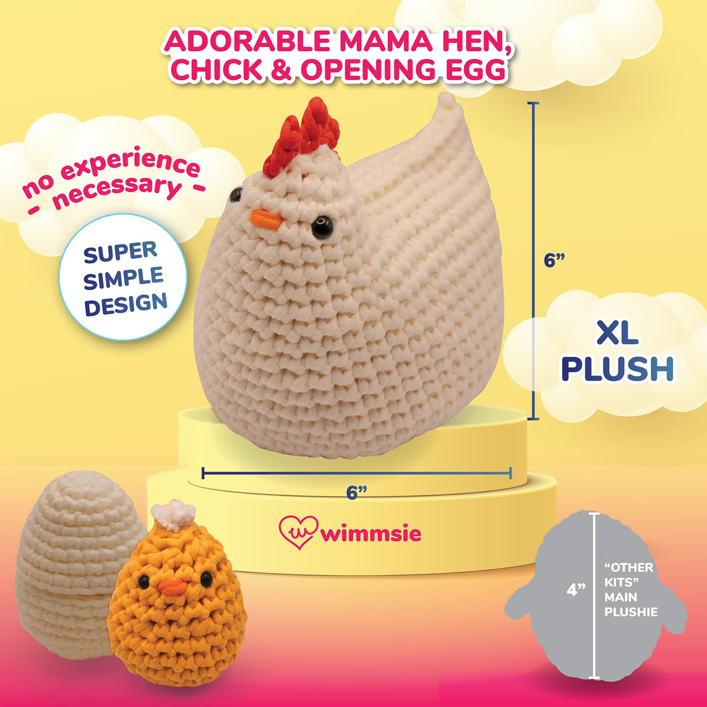 Wimmsie Beginner Crochet Animal Kit (Chicken, Chick and Egg) — photo 2