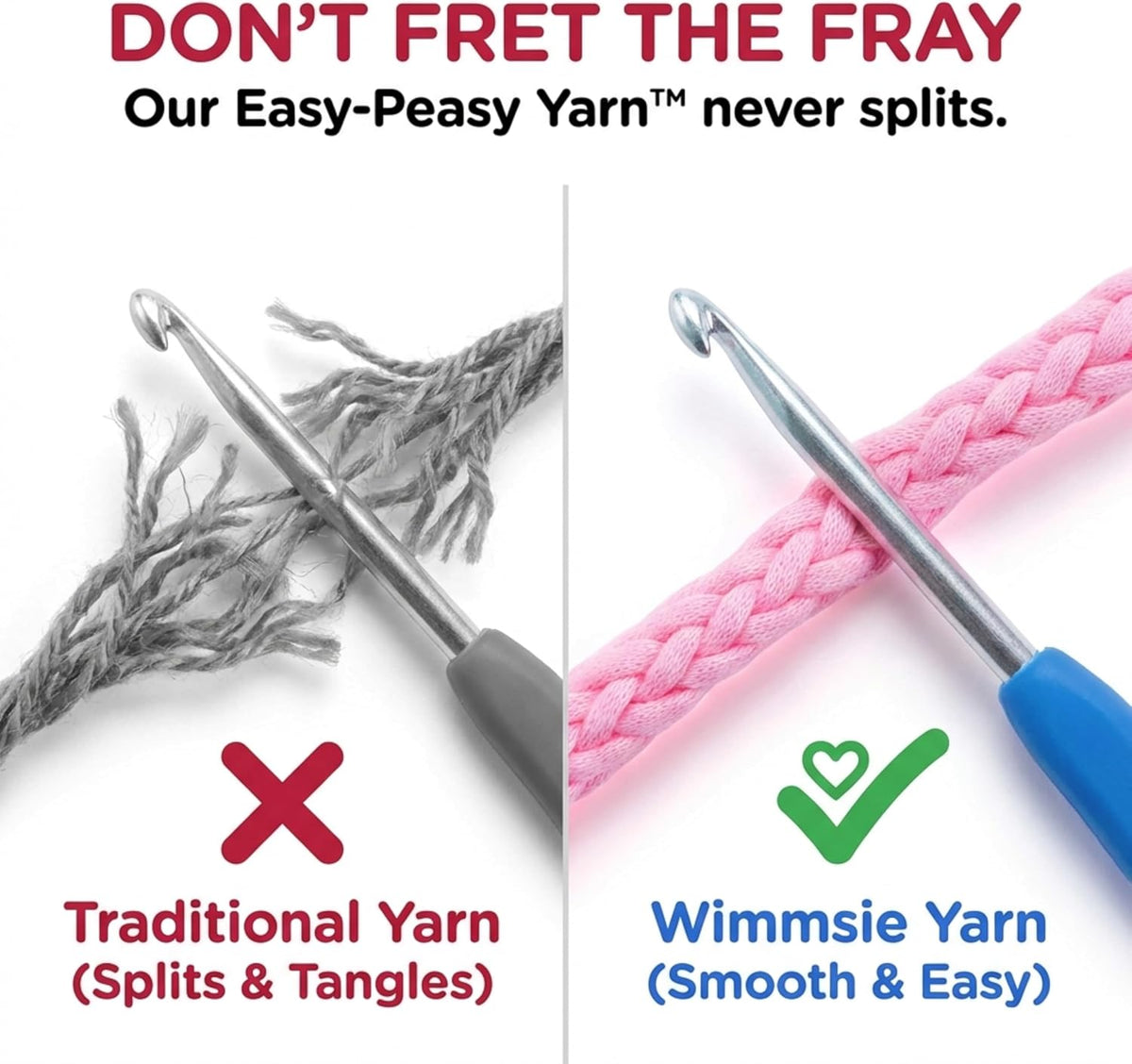 Easy peasy yarn - easy does it yarn - beginner yarn - tube yarn - easy for beginners crochet kit for kids teens and adults