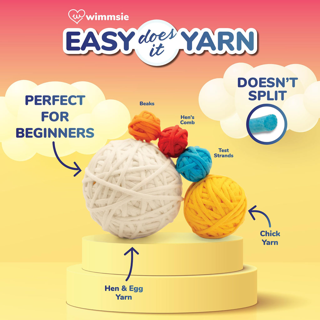 Wimmsie Beginner Crochet Animal Kit (Chicken, Chick and Egg) — photo 4