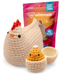 Wimmsie Crochet Kit — Chicken and Egg, White — packaged kit